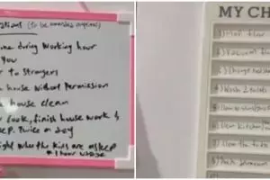 Majikan ini tulis 12 aturan untuk ART, pakai HP maksimal 1 jam