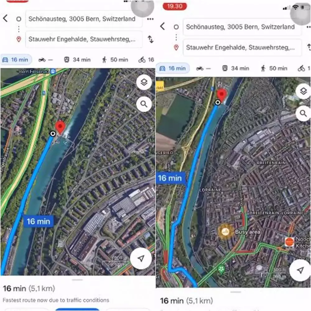 kisaran jarak dan lokasi eril berenang © twitter