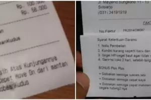 11 Catatan lucu di struk belanjaan ini bikin ketawa kesal