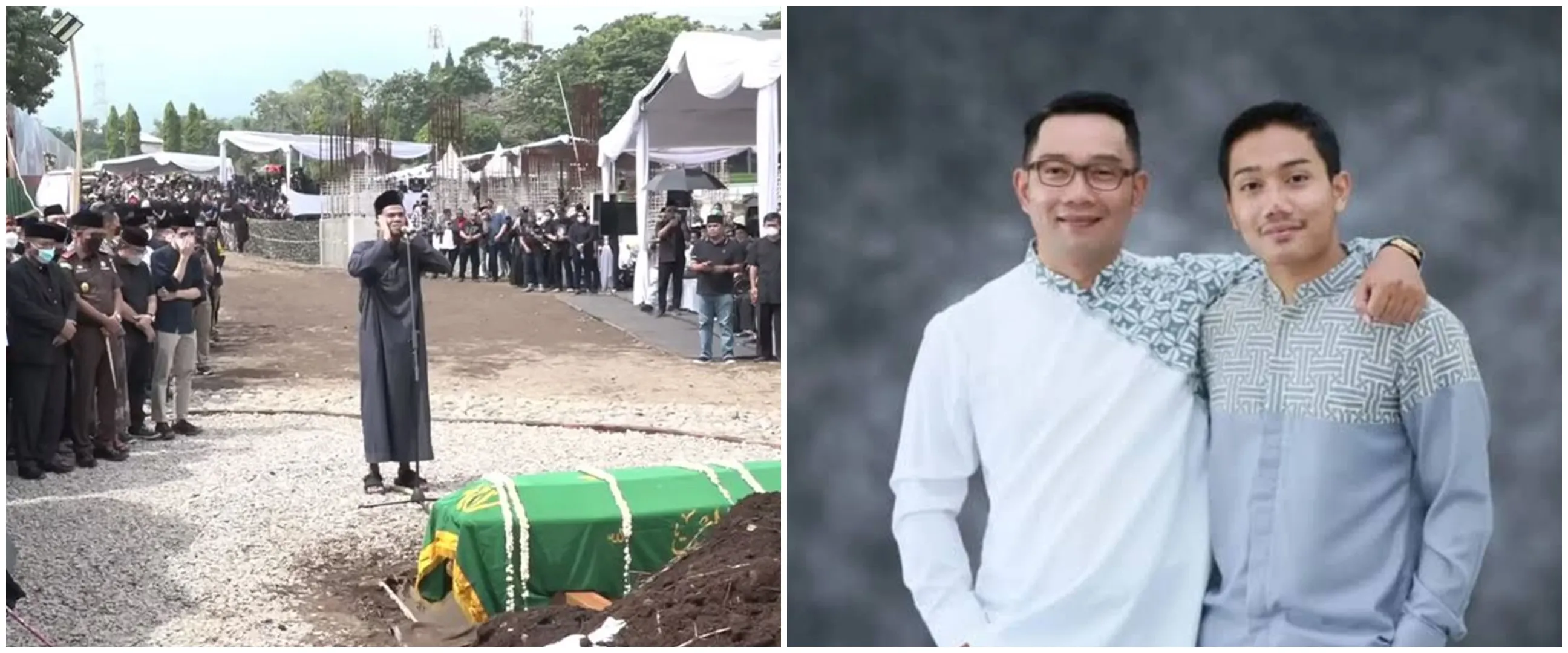 Momen peresmian pembangunan Masjid Al-Mumtadz, dekat makam Eril