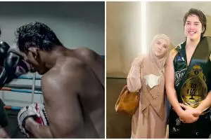 El Rumi sukses taklukkan lawan di duel tinju Holywings Sport Show