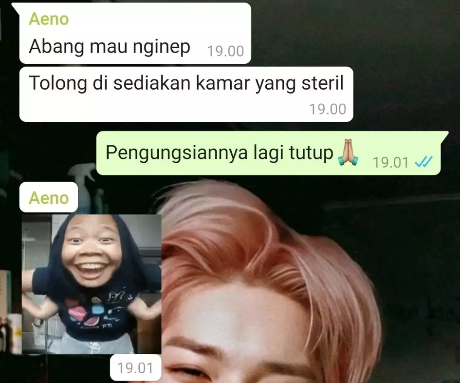chat kakak dan adik bikin ngakak © Twitter