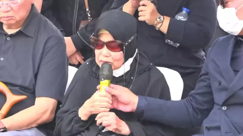 Pidato nenek Eril di pemakaman cucu © YouTube