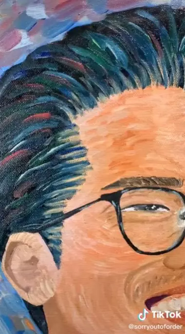 Zara buat lukisan wajah Eril © berbagai sumber