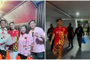 Momen Susan Sameh beri kejutan untuk Fajar Alfian, tampak malu-malu