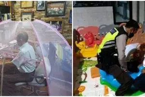 11 Potret kocak bapak-bapak lagi bertugas ini bikin ngakak