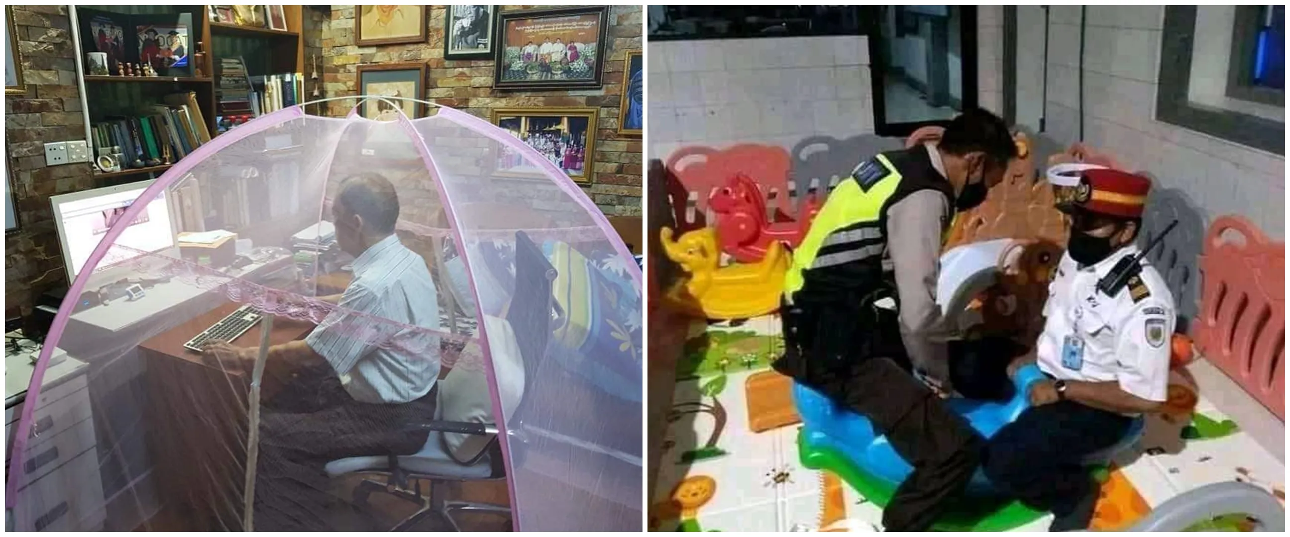 11 Potret kocak bapak-bapak lagi bertugas ini bikin ngakak