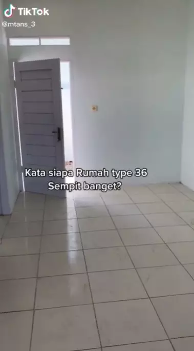 Perubahan rumah sempit jadi terlihat estetik © TikTok