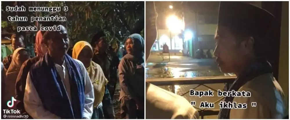 pria gagal berangkat haji karena batas usia © TikTok/@ririnnadhi30