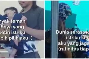 Curhat bapak muda kesehariannya ngurus anak, istri kerja PNS