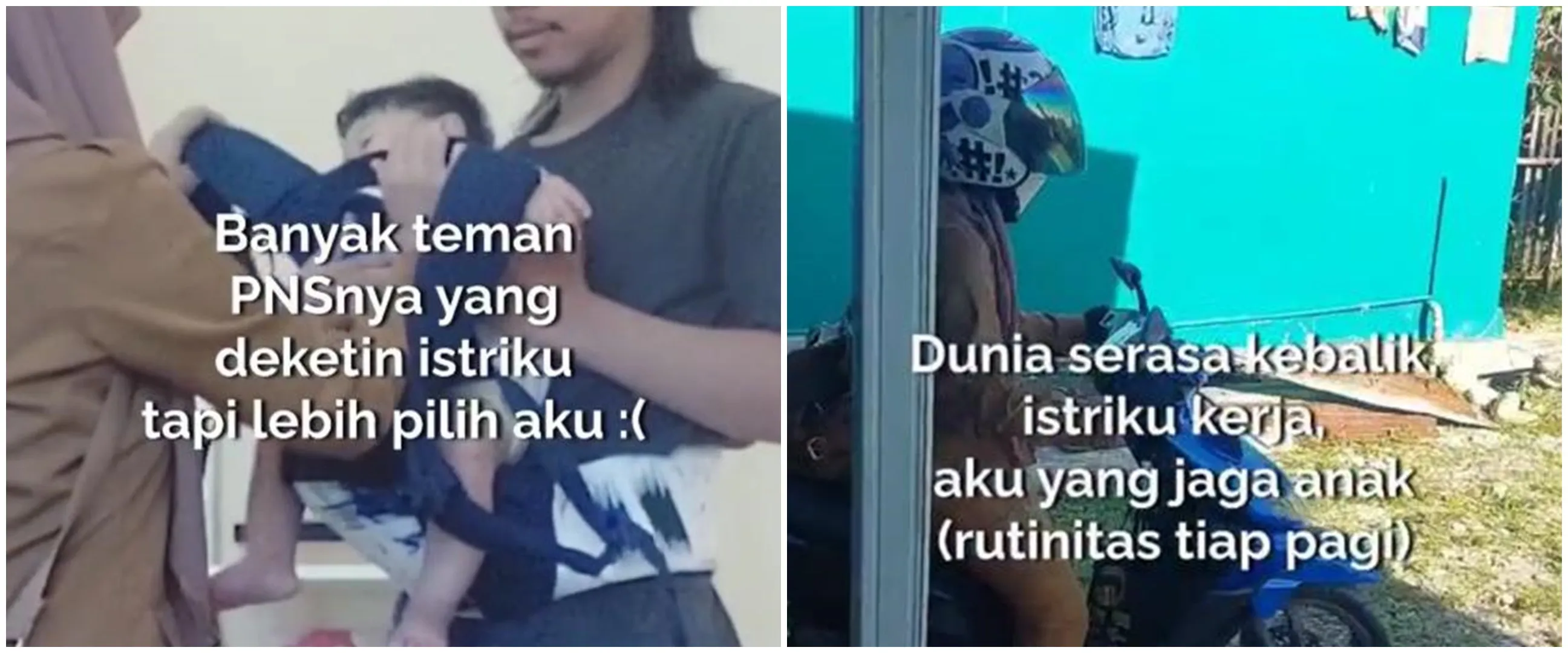 Curhat bapak muda kesehariannya ngurus anak, istri kerja PNS