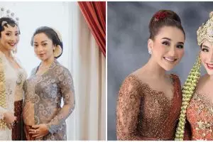 Gaya 9 seleb di nikahan adik perempuan, riasan rambut Marshanda unik