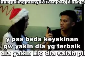 13 Meme kisah cinta beda keyakinan ini bikin tersenyum ngenes