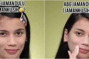 11 Potret makeup ABG zaman dulu vs sekarang ini bikin angguk setuju