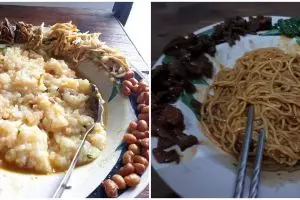 15 Potret nyeleneh makanan dipisah-pisah, ribet banget deh