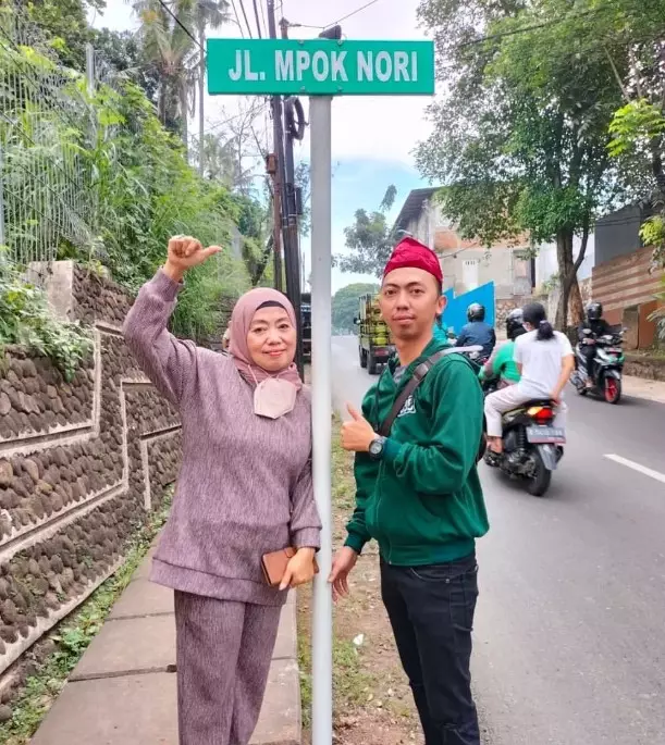 Mpok Nori jadi nama jalan di Jakarta Timur © Instagram