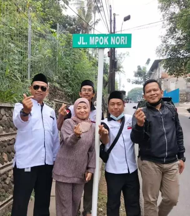 Mpok Nori jadi nama jalan di Jakarta Timur © Instagram