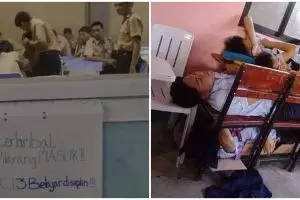 13 Potret kelakuan nyeleneh anak sekolah ini bikin tepuk jidat