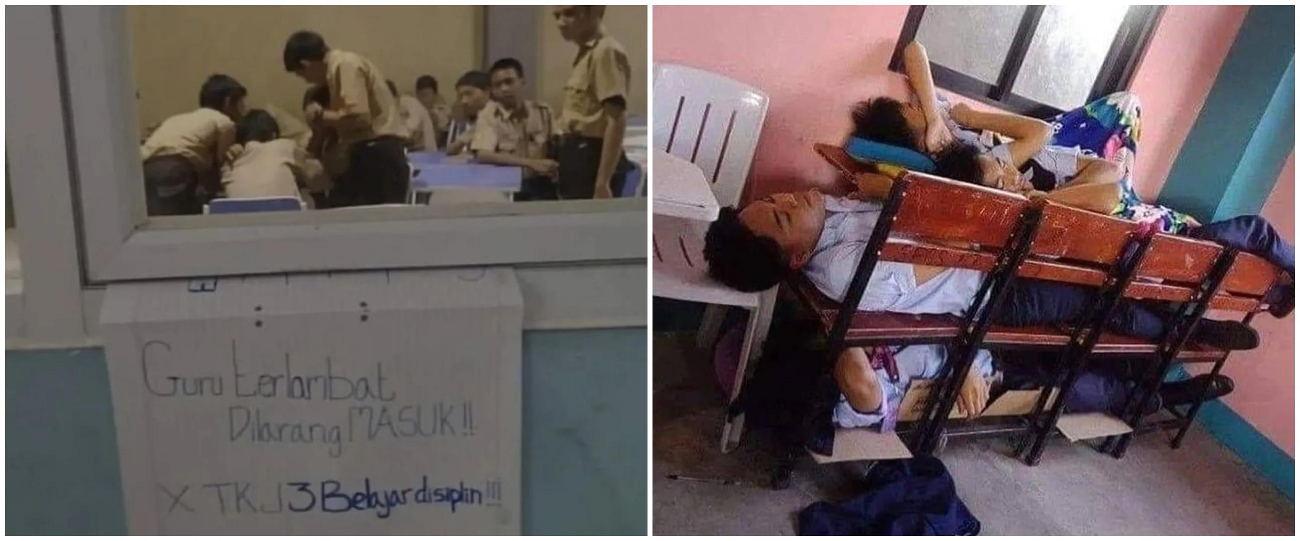 13 Potret kelakuan nyeleneh anak sekolah ini bikin tepuk jidat