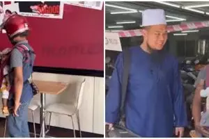 Kisah pilu perjuangan ayah bawa anak saat kerja, dapat hadiah motor