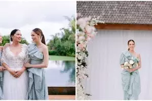 9 Gaya Cathy Sharon dan Julie Estelle di pernikahan adiknya, memesona