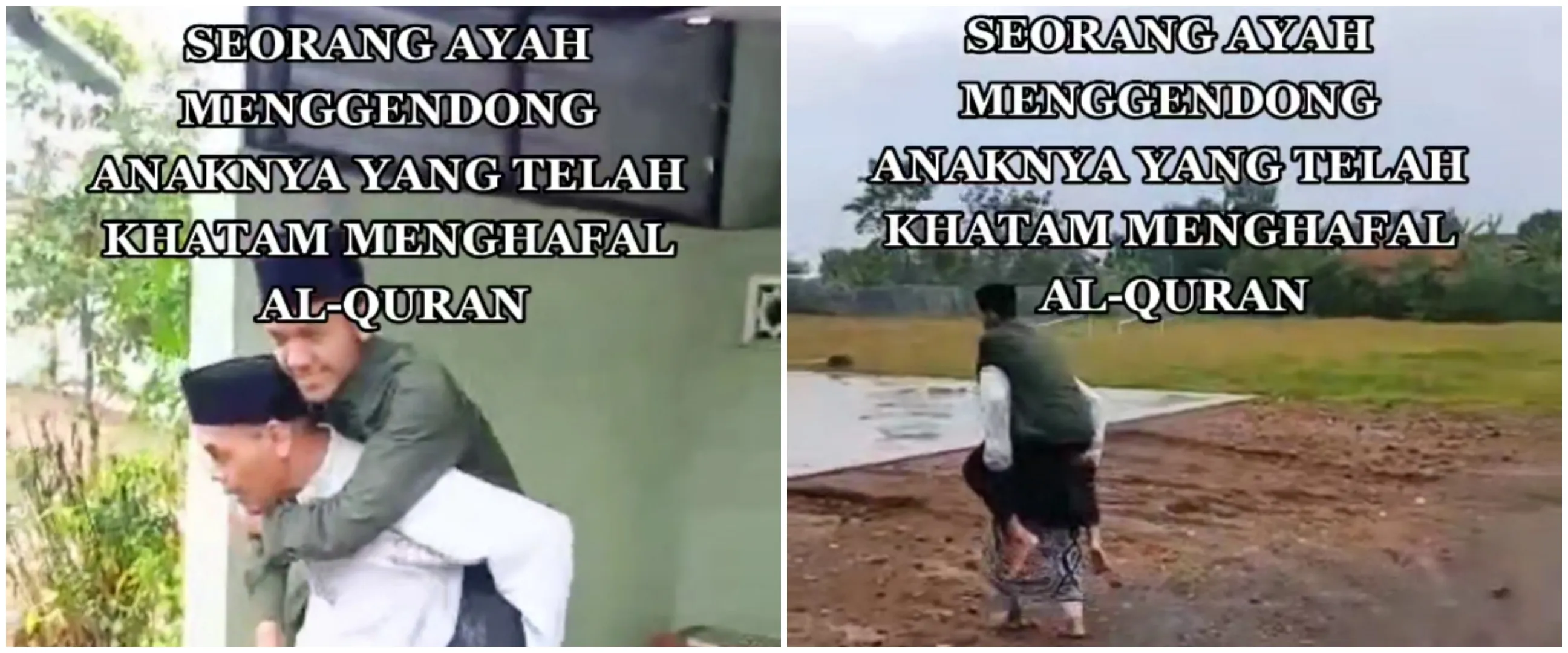 Bahagia anak khatam Al-Qur'an, reaksi pria ini bikin haru