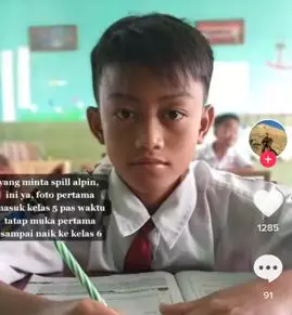 Anak SD ini ambil raport senditi tanpa orangtua, alasannya bikin haru TikTok