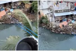 Warung makan unik, layani pesanan pelanggan pakai katrol kerekan ember