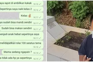 Rindu ibu yang sudah meninggal, yang dilakukan bocah ini bikin nangis