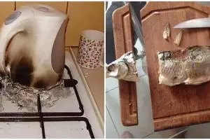 15 Potret apes masak di dapur ini bikin bad mood seharian