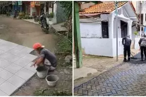 17 Momen lucu perbaikan jalan ini absurdnya bikin lihat dua kali