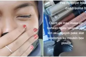 Curhat MUA ditolak klien karena alat seadanya, bayarannya Rp 40 ribu