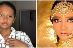 13 Pesona Olive Hanifah remaja Situbondo viral dimakeup bak supermodel