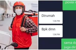 17 Chat driver ojek online & customer nggak nyambung ini bikin mikir