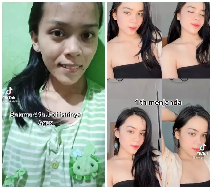 transformasi TKI Hongkong © TikTok/@ervicristine transformasi TKI Hongkong © TikTok/@ervicristine