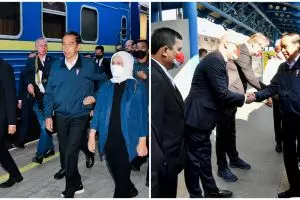 Kunjungi Kota Irpin Ukraina, Jokowi tinjau reruntuhan akibat perang