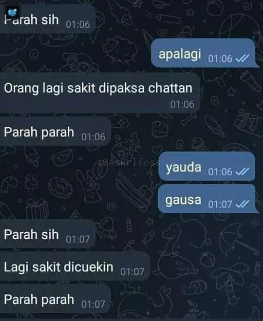 chat lucu cowok serba salah © berbagai sumber
