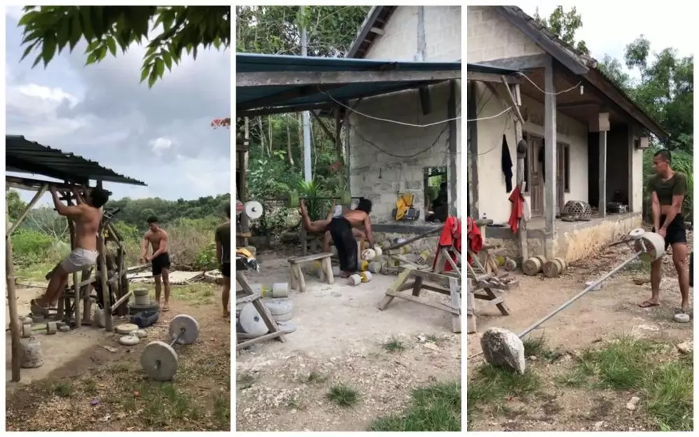 tempat gym ini antimainstream © TikTok/@ariwiguna26_