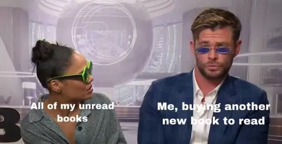 Meme orang malas baca buku Berbagai sumber