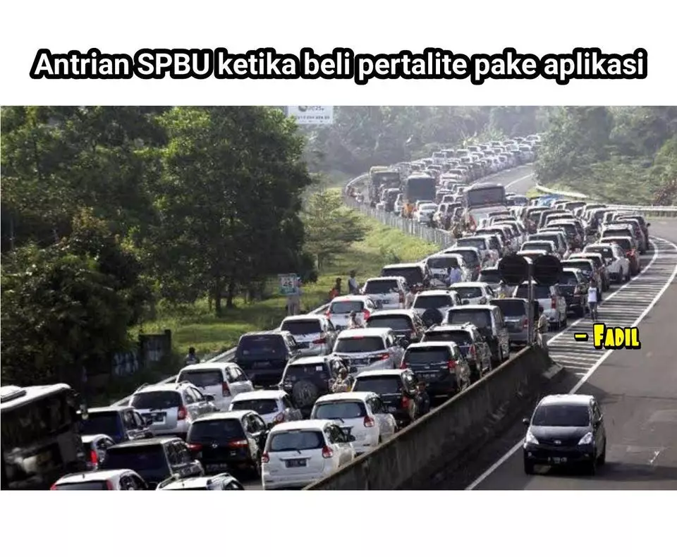 meme lucu beli bensin © berbagai sumber
