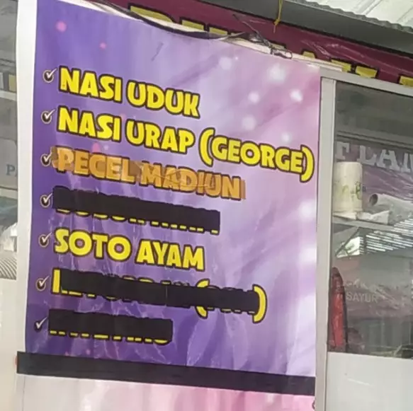 Tulisan lucu bahasa inggris di menu makanan © berbagai sumber
