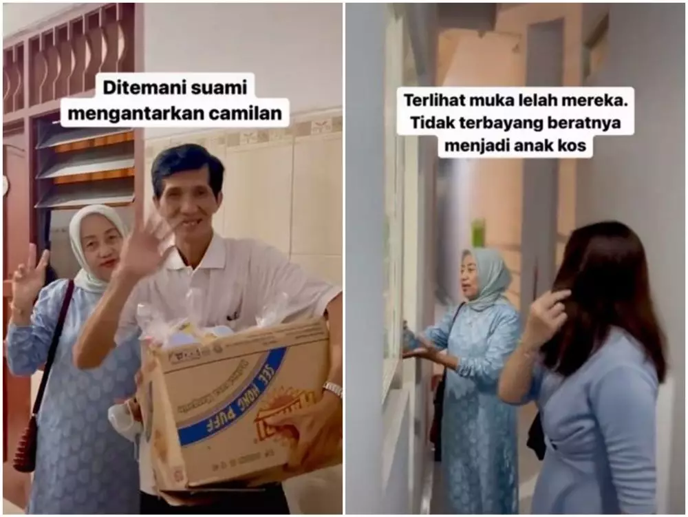 ibu kos berikan makanan penghuni uas © TikTok ibu kos berikan makanan penghuni uas © TikTok