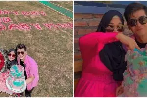 11 Potret ultah Ria Ricis ke-27, dapat kejutan dari atas helikopter