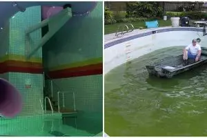 11 Potret lucu wahana di kolam renang ini bikin lihat dua kali