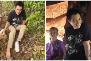 7 Momen Baim Wong datangi rumah kakek di tengah hutan, alami kaki luka