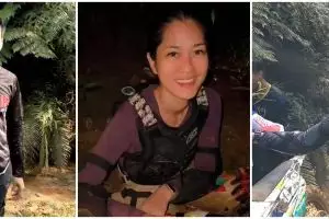 11 Momen Darius Sinathrya & geng offroad motor, nikmati nasi bungkus