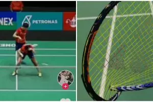 Atlet badminton China pukul rekan saat tanding, raket sampai bengkok