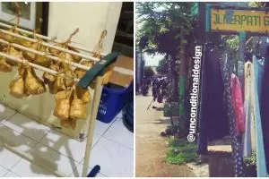 11 Penampakan nyeleneh barang dijemur ini bikin lihat dua kali