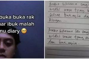 Pria ini temukan diary mendiang ibu, isinya bikin mewek