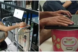 11 Tingkah lucu orang kerja, aksinya bikin geleng kepala